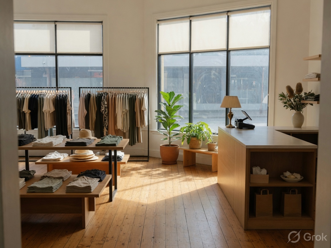 A retail shop interior — typical commercial pest work